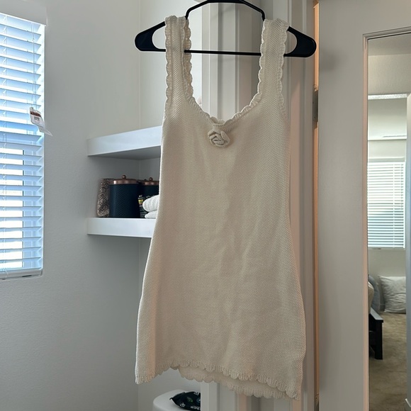 Wild Fable Knit Mini Dress Ivory - Picture 2 of 4